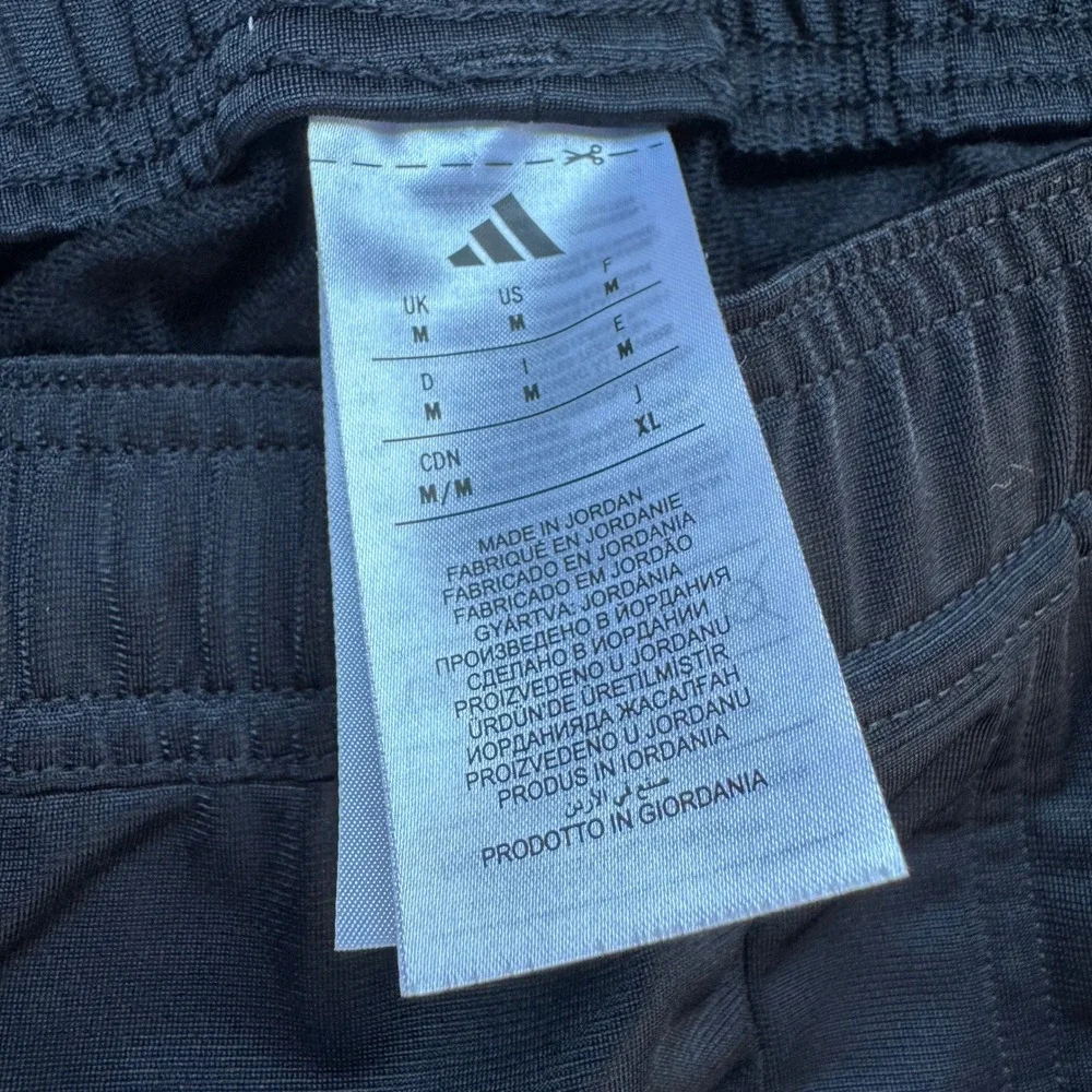 adidas Mens Black Lightweight Tricot Track‎ Pants Tapered Leg KD3638 Size M